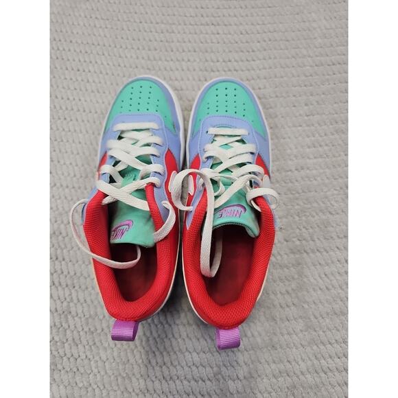 Nike Shoes Youth Size 5.5 Court Borough Low Recraft Cobalt Bliss Sneaker - Picture 8 of 10